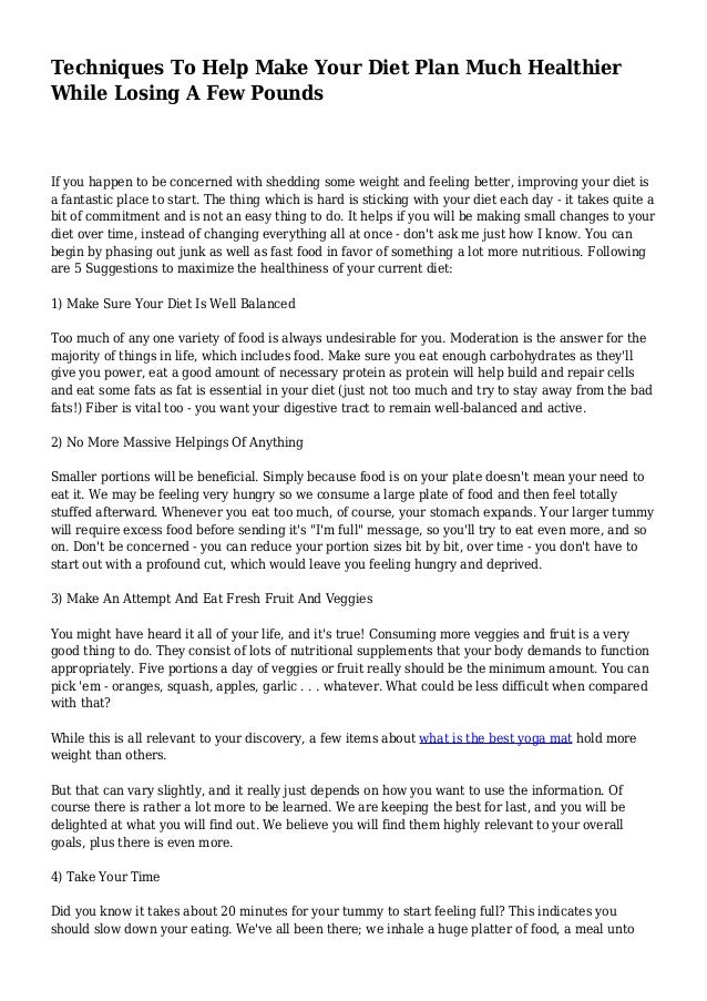 Discovery diet plan Discovery diet plan